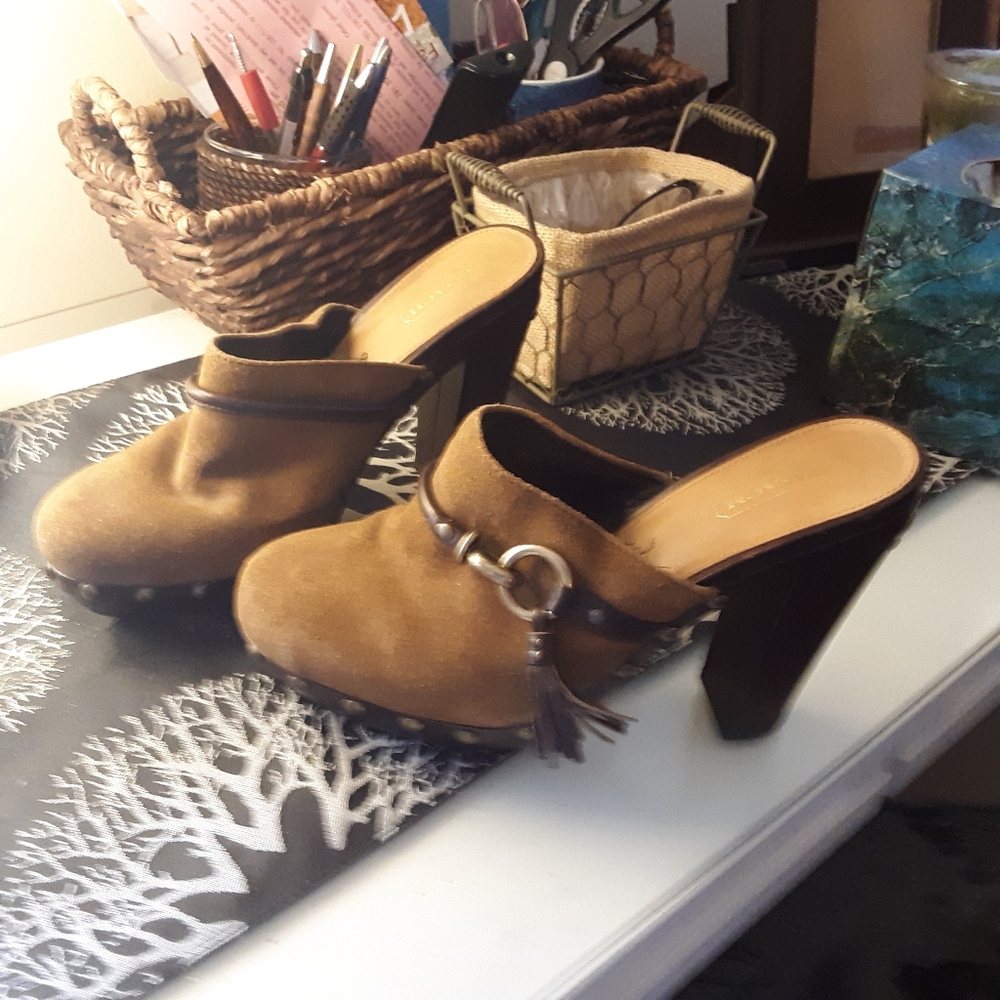 Coach clogs/mules size 7